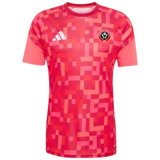 Camiseta de Prepartido de la Tercera Equipación Sheffield United 2026/27 Infantil - Rojo Camiseta de Prepartido de la Tercera Equipación Sheffield United 2026/27 Infantil - Rojo