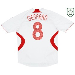 Camiseta retro visitante hombre Liverpool 2007/08 Gerrard #8