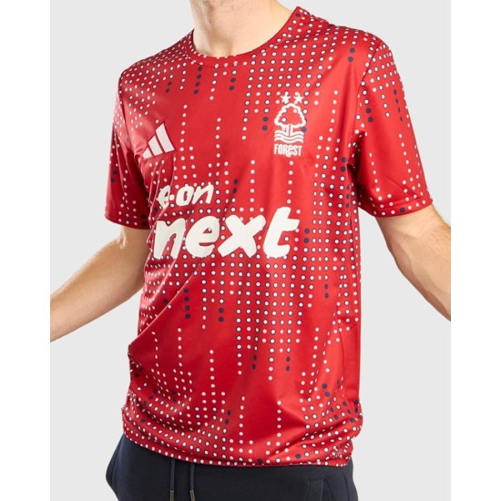 Camiseta previa al partido tercera Europa del Nottingham Forest 2025/26 para hombre Camiseta previa al partido tercera Europa del Nottingham Forest 2025/26 para hombre