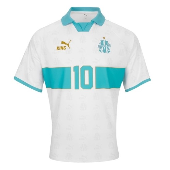 Camiseta Retro King OM #10 - Blanca Niño