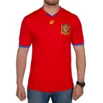 Camiseta Retro España 2010 Copa del Mundo Conmemorativa Roja Mujer