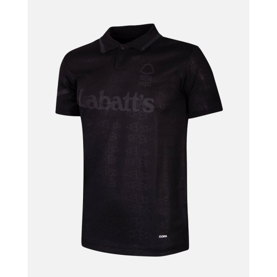 Mujeres Nottingham Forest 1992/93 De visitante Retro Camiseta - Negra Mujeres Nottingham Forest 1992/93 De visitante Retro Camiseta - Negra