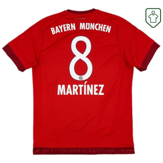 Camiseta retro Bayern Múnich 2015/26 local para hombre Martínez #8 Camiseta retro Bayern Múnich 2015/26 local para hombre Martínez #8