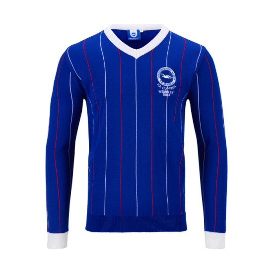 Mujeres Brighton & Hove Albion 1983 Retro Camiseta Final FA Cup Mujeres Brighton & Hove Albion 1983 Retro Camiseta Final FA Cup