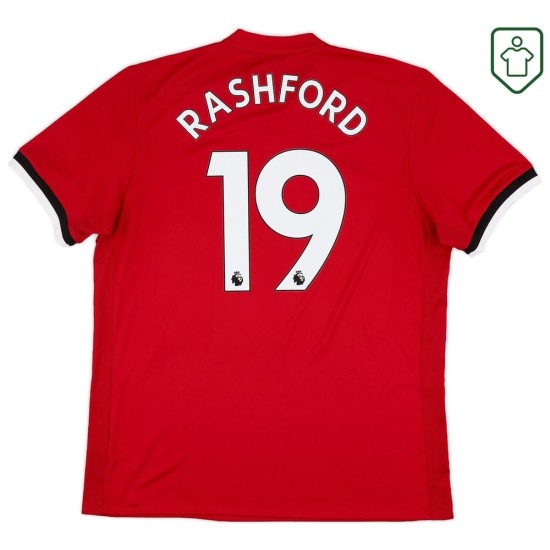 Camiseta retro local hombre Manchester United 2017/18 Rashford #19