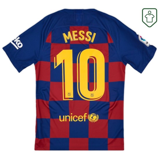 Hombre Camiseta retro local FC Barcelona 2019/20 Messi #10