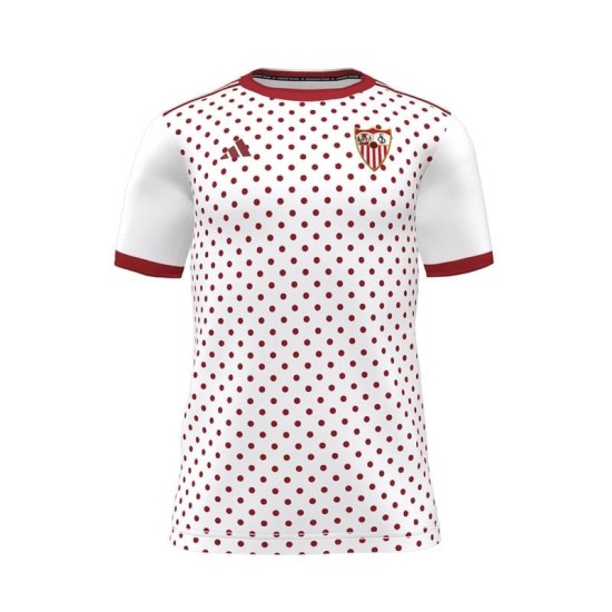 Niño Sevilla FC 2025/26 Tercera Camiseta de prepartido - Blanca