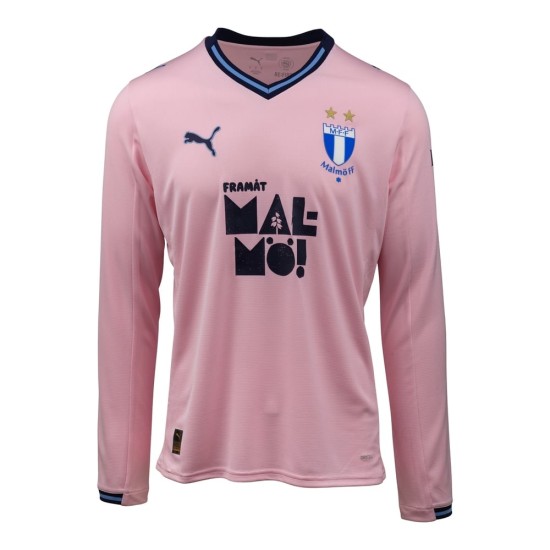 Camiseta de Visitante de Manga Larga Malmö FF 2025 para Mujer - Rosa Camiseta de Visitante de Manga Larga Malmö FF 2025 para Mujer - Rosa