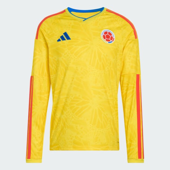 Camiseta de manga larga local de la Copa del Mundo 2026 de Colombia para hombre Camiseta de manga larga local de la Copa del Mundo 2026 de Colombia para hombre