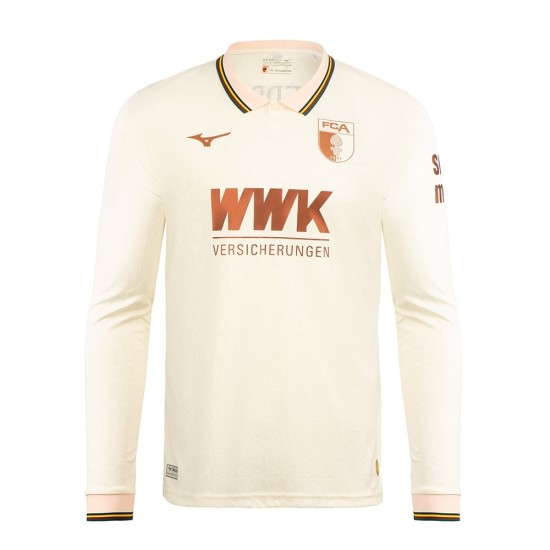 Camiseta Especial Manga Larga 2025/26 FC Augsburg Crema Niño