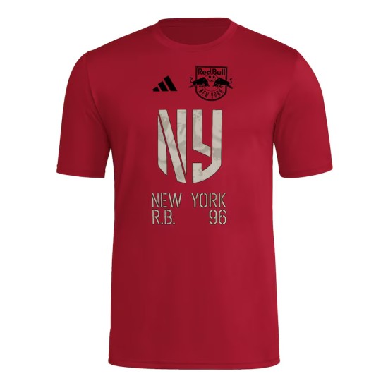Camiseta Tercera Hook AEROREADY 2025 del New York Red Bulls para Mujer - Roja Camiseta Tercera Hook AEROREADY 2025 del New York Red Bulls para Mujer - Roja