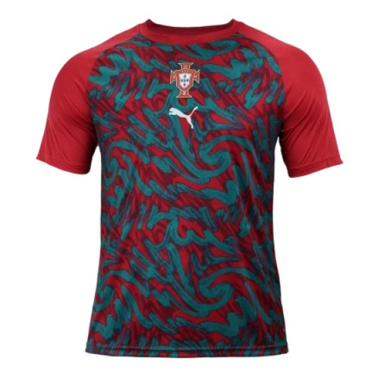 Remera pre partido tercera Portugal 2026 rojo hombre