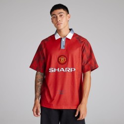 Camiseta retro local Manchester United 1996/98 de hombre