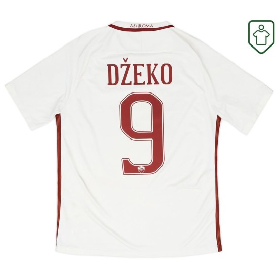 Camiseta retro Roma 2016/17 visitante para hombre Džeko #9 Camiseta retro Roma 2016/17 visitante para hombre Džeko #9