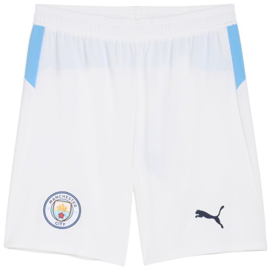 Pantalones Cortos Locales Blancos Manchester City 2025/26 Mujer