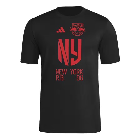 Camiseta Tercera Hook AEROREADY 2025 del New York Red Bulls para Niño - Negra Camiseta Tercera Hook AEROREADY 2025 del New York Red Bulls para Niño - Negra