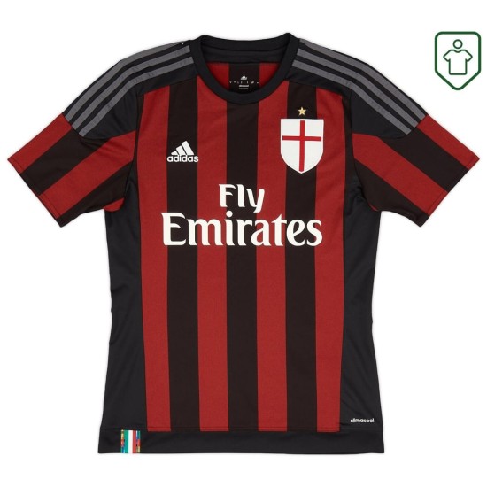 Camiseta retro Milan 2015/16 local para hombre