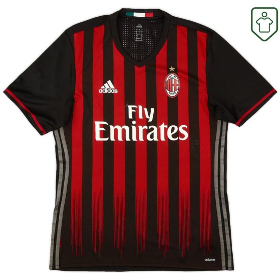 Camiseta retro Milan 2016/17 local para hombre