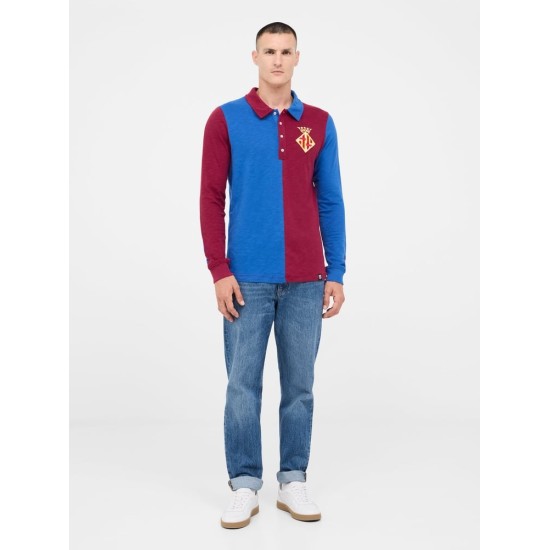 Camiseta Retro de Manga Larga Casa FC Barcelona 1899 para Mujer Camiseta Retro de Manga Larga Casa FC Barcelona 1899 para Mujer