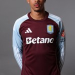 Camiseta de Manga Larga Local Aston Villa 2025/26 Niño