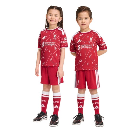 Conjunto Local Infantil Liverpool 2026/27 Conjunto Local Infantil Liverpool 2026/27