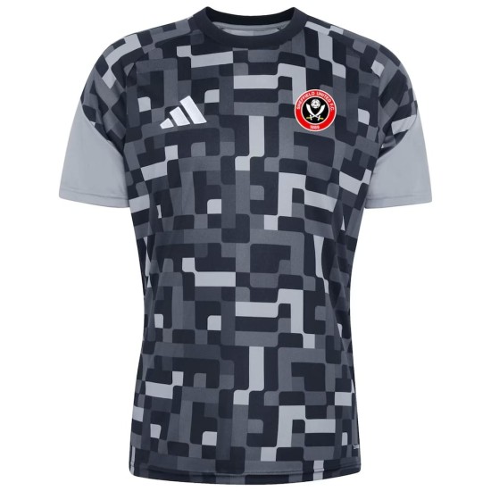 Camiseta de Prepartido de la Tercera Equipación Sheffield United 2026/27 Mujer - Negro Camiseta de Prepartido de la Tercera Equipación Sheffield United 2026/27 Mujer - Negro