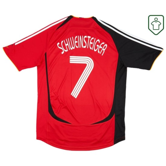 Camiseta retro visitante Alemania 2005/07 para hombre Schweinsteiger #7 Camiseta retro visitante Alemania 2005/07 para hombre Schweinsteiger #7