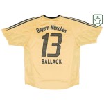 Camiseta retro Bayern Múnich 2004/05 visitante para hombre Ballack #13