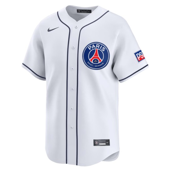 Camiseta Mujer PSG x MLB 2025/26 Edición Limitada - Blanca