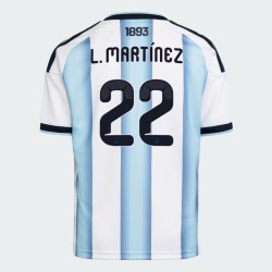 Camiseta Oficial Local Argentina 2026 Hombre L. MARTÍNEZ #22