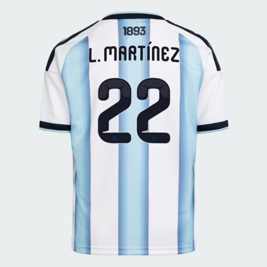 Camiseta Oficial Local Argentina 2026 Mujer L. MARTÍNEZ #22 Camiseta Oficial Local Argentina 2026 Mujer L. MARTÍNEZ #22