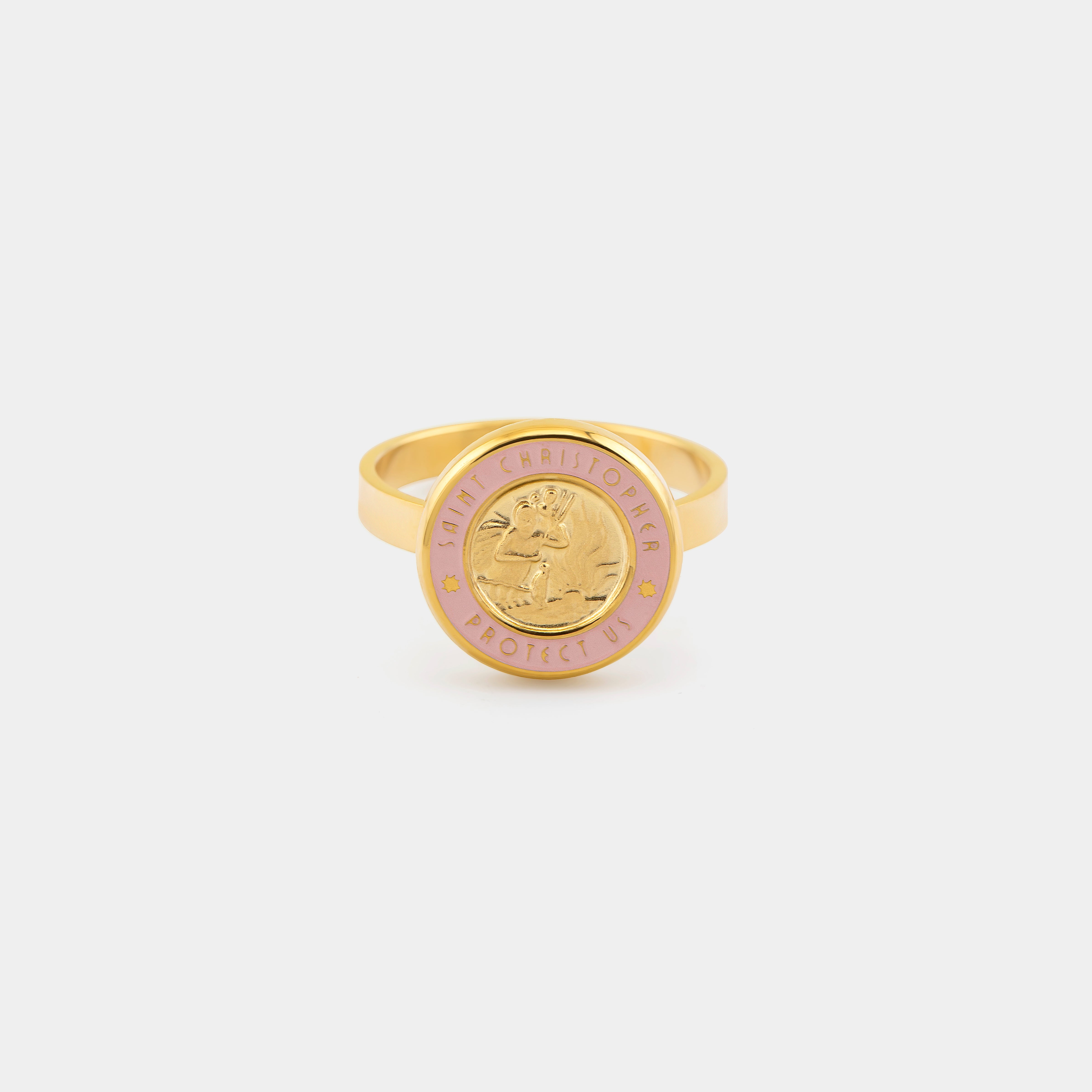 Anillo de San Cristóbal - Oro/Rosa